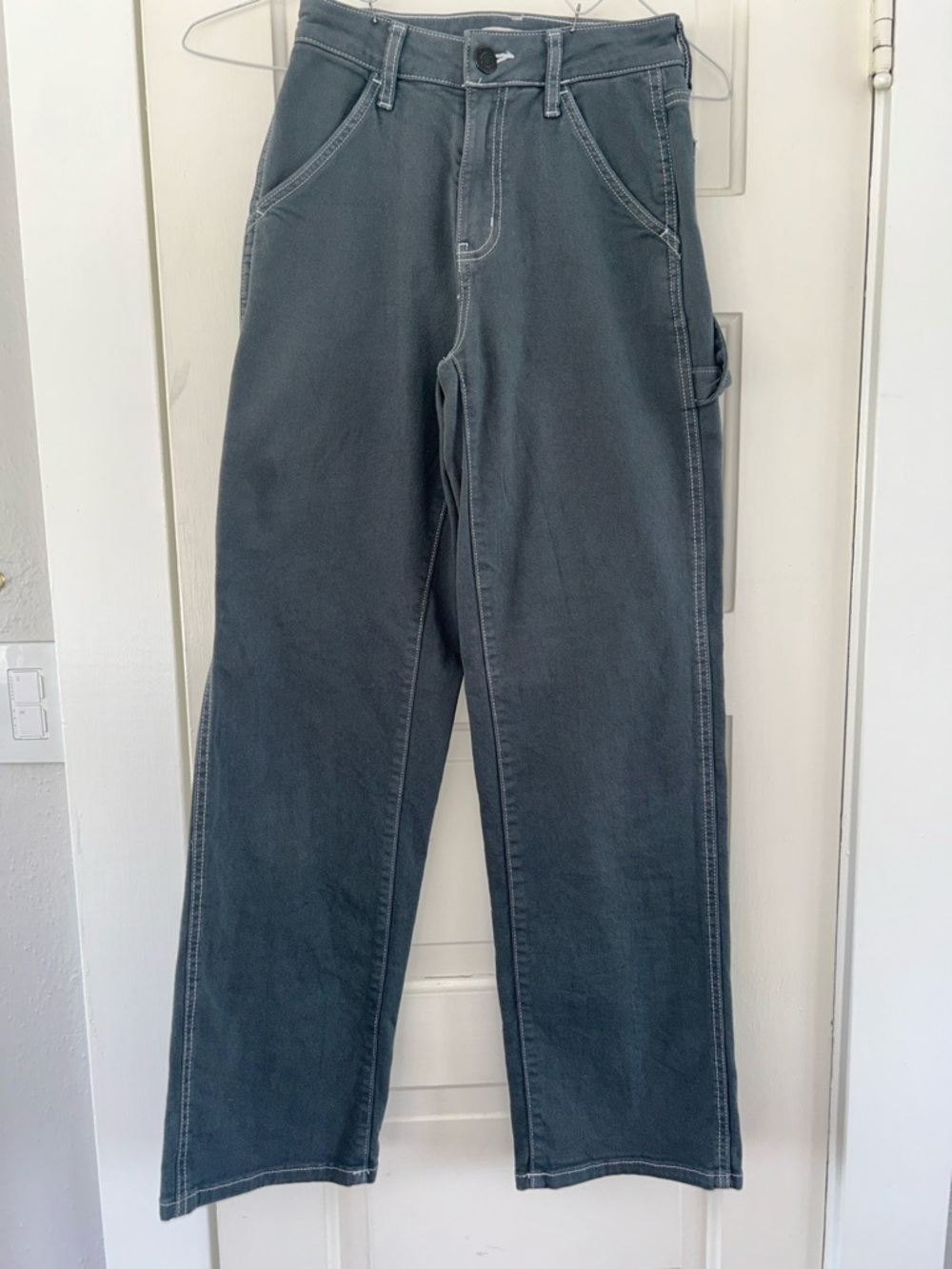 SO Teen Carpenter Jeans in Slate Blue/Green